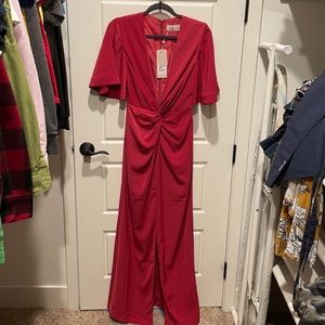 Keepsake deep v classic red dress